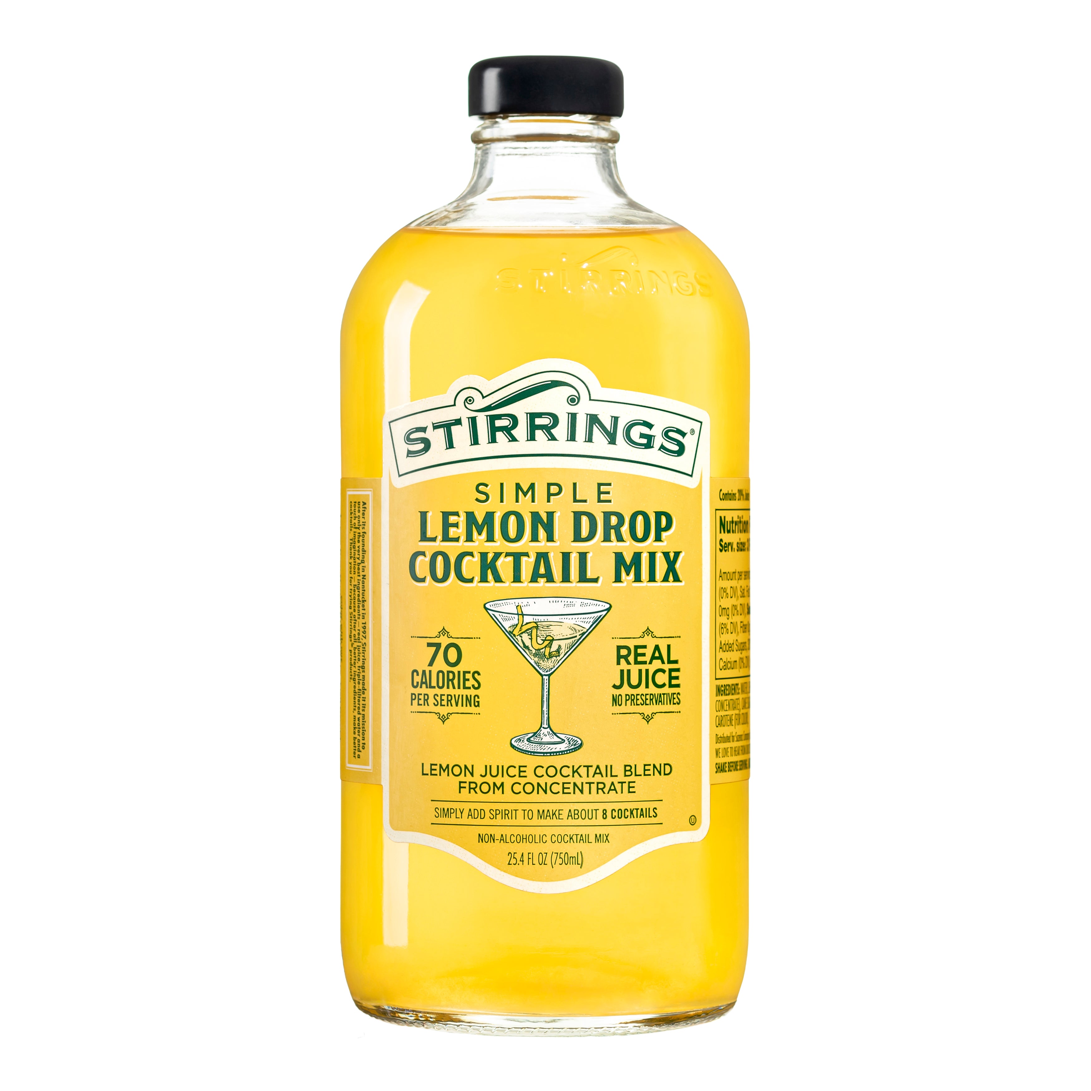 Stirrings Cocktail Mix, Non-Alcoholic, Simple Lemon Drop Martini - 25.4 fl oz
