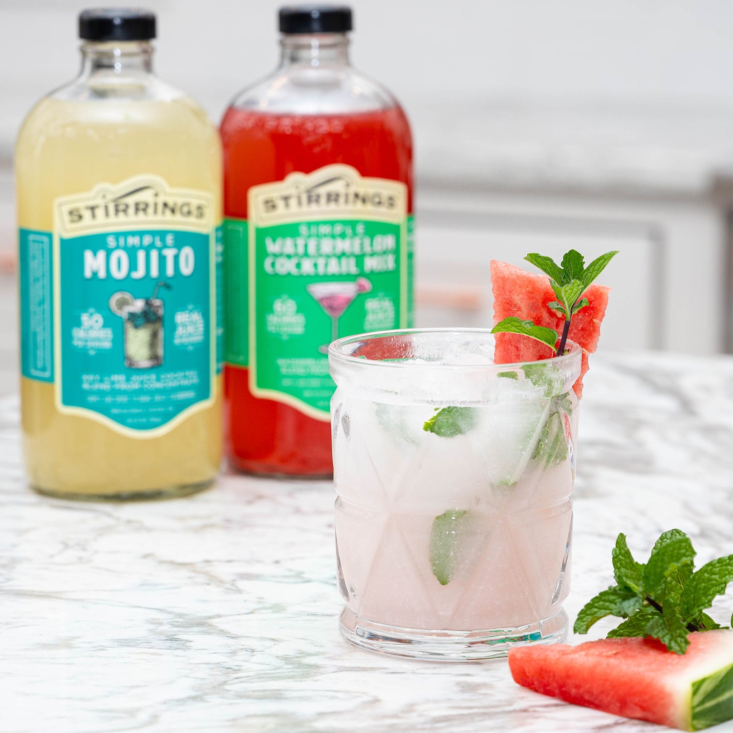 Watermelon Coconut Mojito - Cocktail Recipes | Stirrings