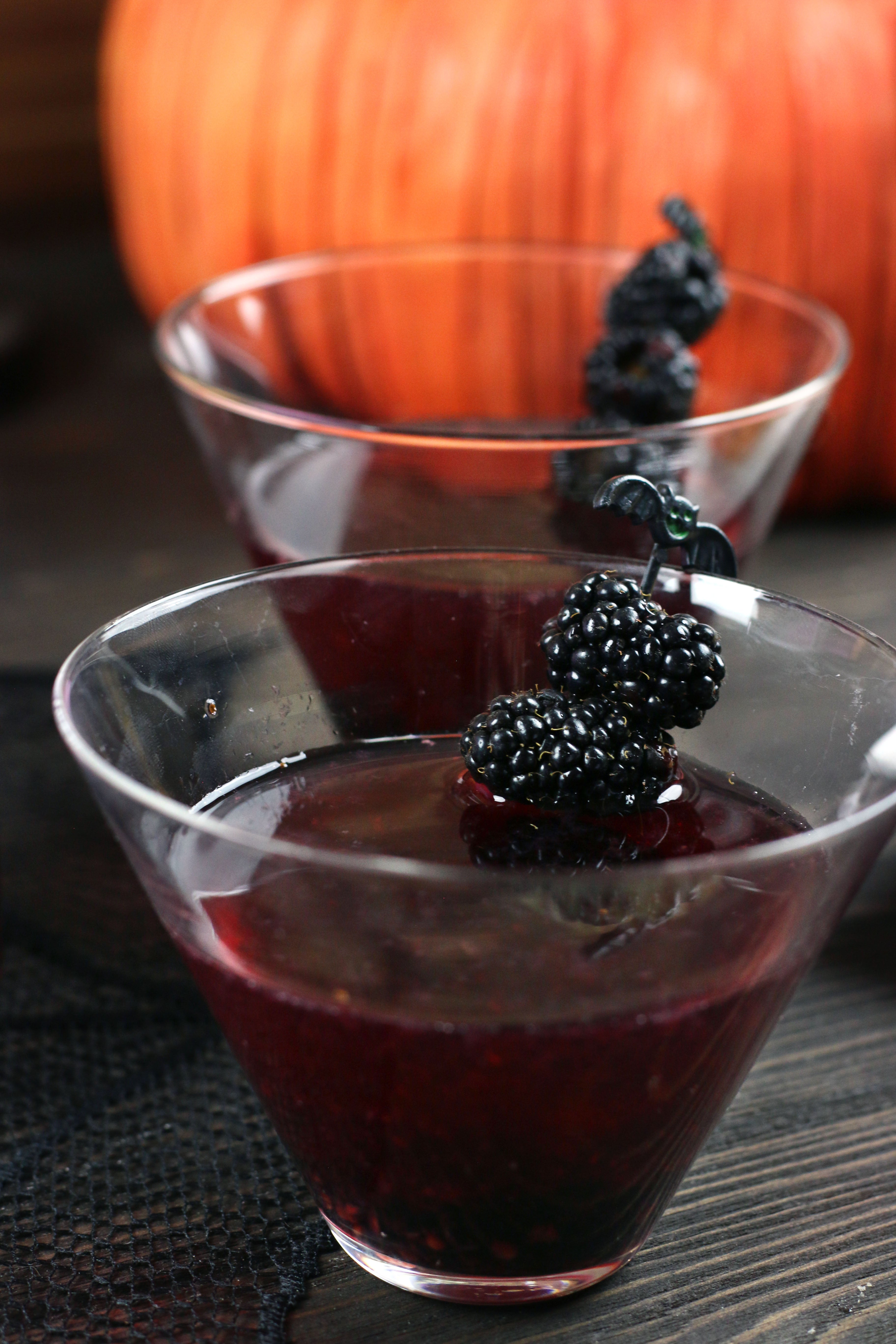 Witchy Pomegranate Blackberry Martini Stirrings