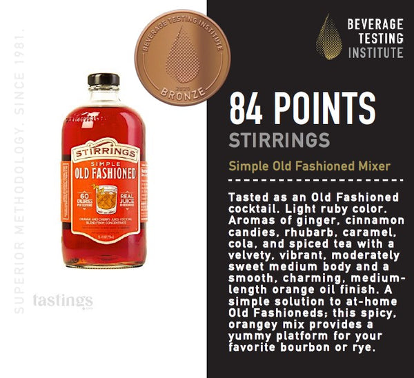 Stirrings Old Fashioned Cocktail Mix (2 Pack) - Timeless Flavor